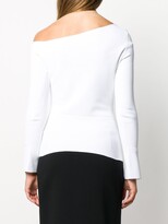Thumbnail for your product : Roland Mouret Pula birdseye-stitch top