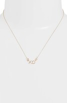 Thumbnail for your product : Nashelle Mini XO Pendant Necklace