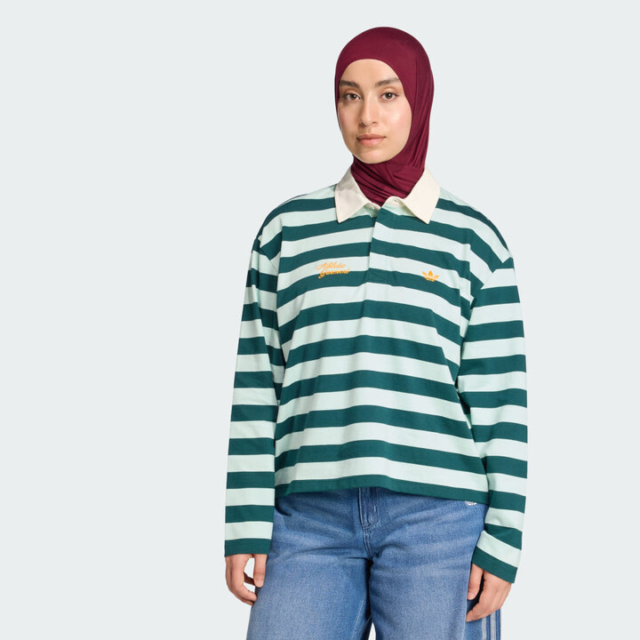 adidas LS GFX POLO Aurora Ivy 2XS Womens