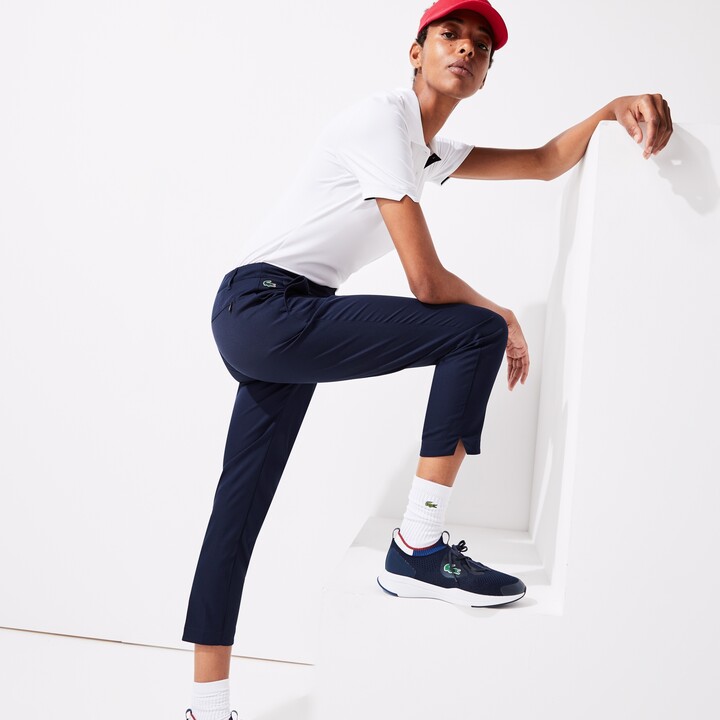 Lacoste Women's SPORT Golf Pleated Tech Gabardine Pants - ShopStyle