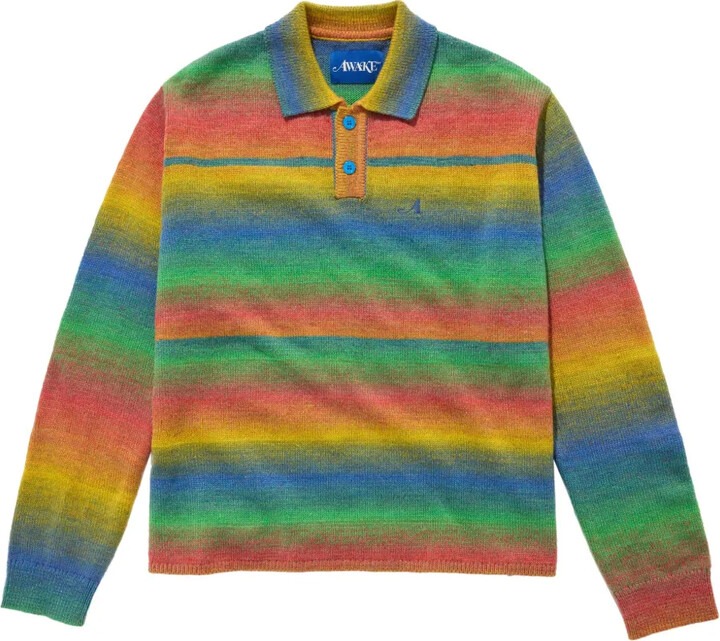 Awake NY Gradient-Effect Polo Shirt