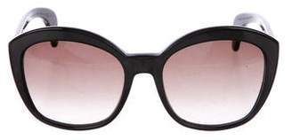Bottega Veneta Acetate Oversize Sunglasses
