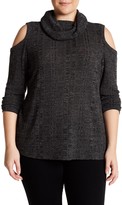 Thumbnail for your product : Socialite Cold Shoulder Cowl Neck Sweater (Plus Size)
