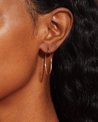 Lana 14k Small Flat Magic Hoop Earrings