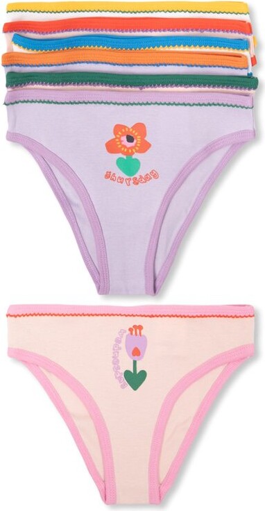 Stella McCartney Kids Pack Of Seven Flower Printed Briefs - ShopStyle  Girls' Underwear & Socks