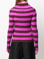 Thumbnail for your product : MSGM Cowl-Neck Striped Jumper