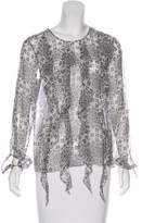 Thumbnail for your product : Thomas Wylde Printed Long Sleeve Blouse