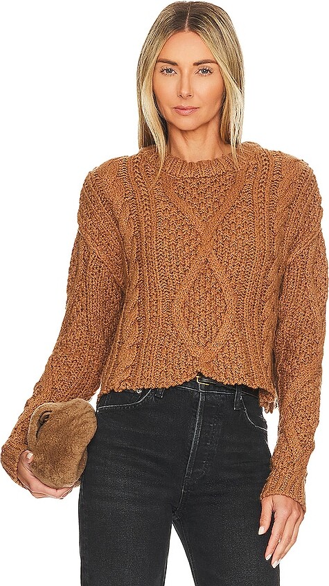 ROSEMARY - Cable Knit Cropped Cardigan