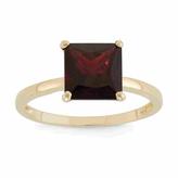 Thumbnail for your product : Tiara 3 CT TW Garnet 10K Gold Solitaire Fashion Ring