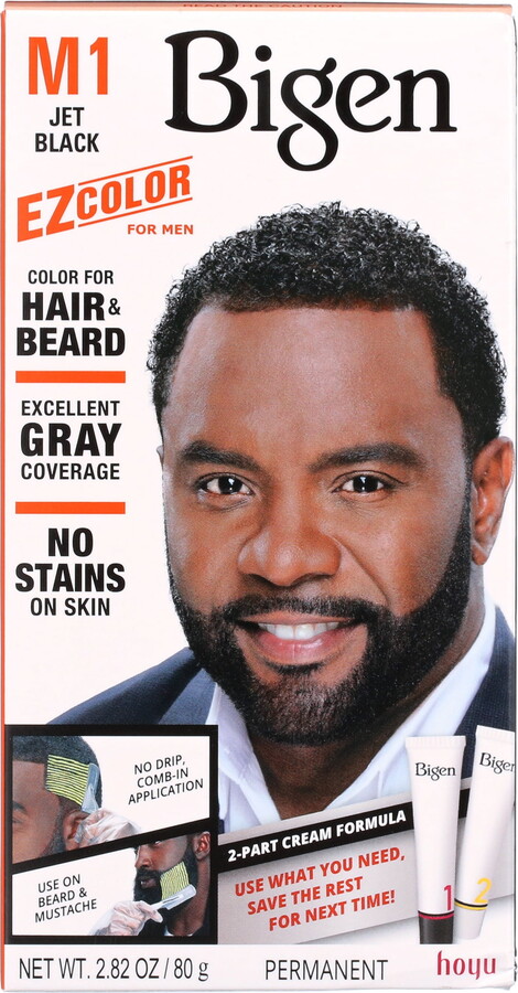 Bigen EZ Color for Men, Jet Black, M1, Permanent Hair Color