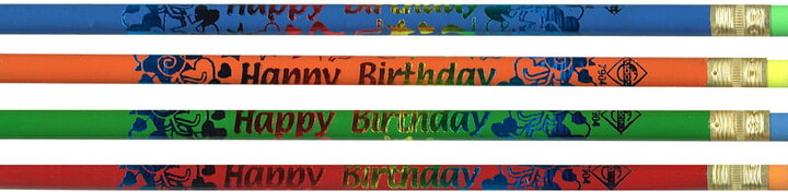 Moon Products Happy Birthday Pencil, Gross, Pack of 144