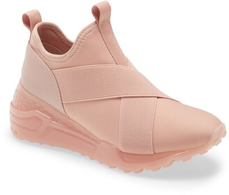 steve madden pink slip on sneakers