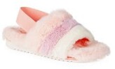 Thumbnail for your product : DV by Dolce Vita Girl's Faux Fur Slingback Slippers
