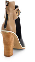 Thumbnail for your product : Tibi Leather Two-Tone Cutout Ankle Boots