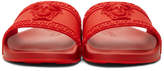 Thumbnail for your product : Versace Red Medusa Pool Slides