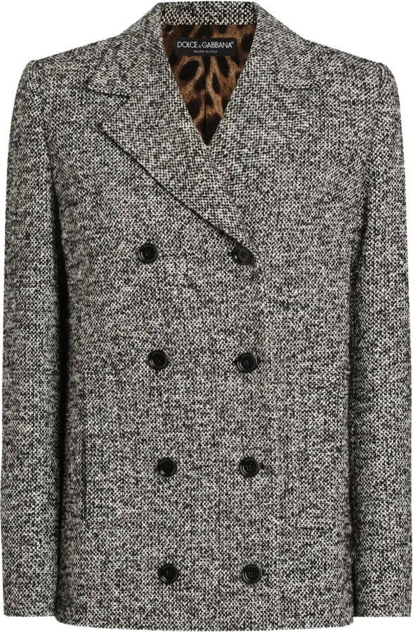 Dolce & Gabbana Double-Breasted Tweed Jacket