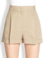 Thumbnail for your product : Michael Kors Pleated Linen Shorts