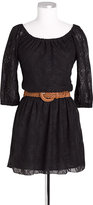Thumbnail for your product : Delia's Allover Long-Sleeve Lace Dress
