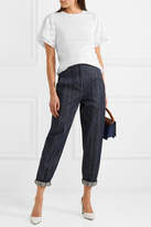Thumbnail for your product : MICHAEL Michael Kors Layered Fil Coupé And Cotton-blend T-shirt