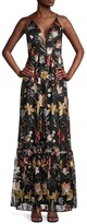 Thumbnail for your product : Aidan by Aidan Mattox Embroidered Plunging V-Neck Gown