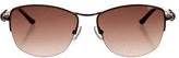 Thumbnail for your product : Judith Leiber Embellished Half-Rim Sunglasses