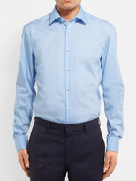 Thumbnail for your product : HUGO BOSS Blue Jenno Slim-Fit Cotton Oxford Shirt