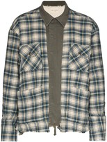 Thumbnail for your product : Greg Lauren Check-Pattern Buttoned Shirt Jacket