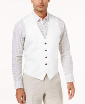 INC International Concepts Men's Linen Blend Vest, Created for Macy's