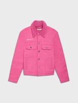Thumbnail for your product : Pangaia Hemp Denim Sherpa Jacket — flamingo pink L