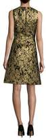 Thumbnail for your product : Michael Kors Metallic Floral Wool Dress