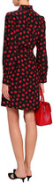 Thumbnail for your product : Kate Spade Ruffled Floral-print Silk Mini Dress