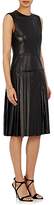 Thumbnail for your product : Barneys New York Women's Leather Drop-Waist Dress - Black