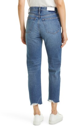RE/DONE '70s High Waist Crop Stovepipe Jeans