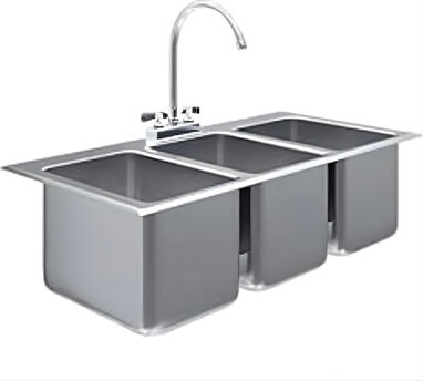 Express KitchQuip 37'' L Kitchen Sink