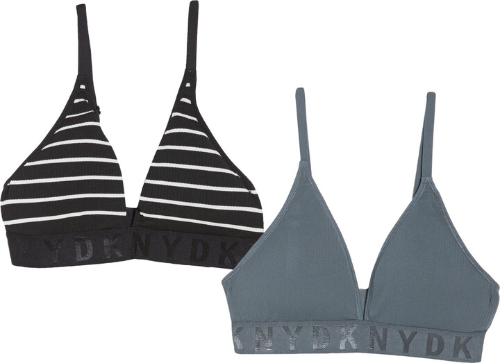 DKNY Seamless Litewear 2-Pack Rib Bralette - ShopStyle Bras