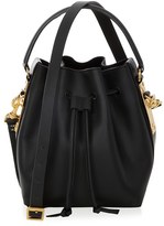 Thumbnail for your product : Sophie Hulme 'Small' Drawstring Leather Shoulder Bag