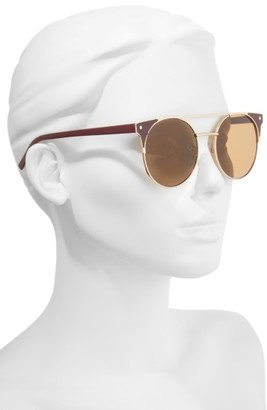 BP Women's 55Mm Enameled Sunglasses - Nude/ Gold
