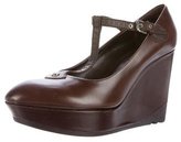 Thumbnail for your product : Louis Vuitton Leather Platform Wedges