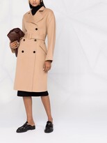 Thumbnail for your product : Theory Belted Double-Breasted Mid-Length Coat