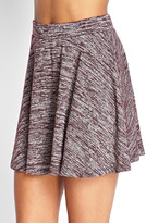 Thumbnail for your product : Forever 21 Marled Knit Skater Skirt