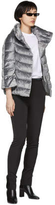 Herno Silver Down Shimmering Cape Jacket