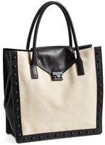 Thumbnail for your product : Loeffler Randall 'Work' Leather & Canvas Tote