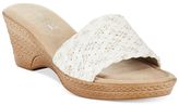 Thumbnail for your product : Easy Street Shoes Tuscany by Perugia Platform Wedge Slide Sandals