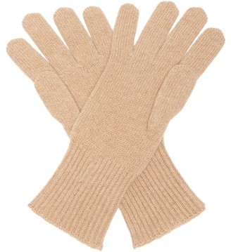Raf Simons Heroes Embroidered Wool-blend Gloves - Camel