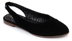 toms black flats womens