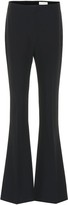 Thumbnail for your product : Alexander McQueen Mid-rise flared crepe pants