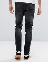Thumbnail for your product : Jack and Jones Intelligence Slim Fit Jeans In Washed Black Denim