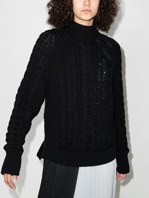 Cecilie Bahnsen Open-Back Chunky-Knit Jumper