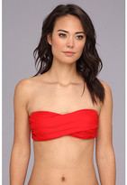Thumbnail for your product : Shoshanna Solid Twist Bandeau Bikini Top