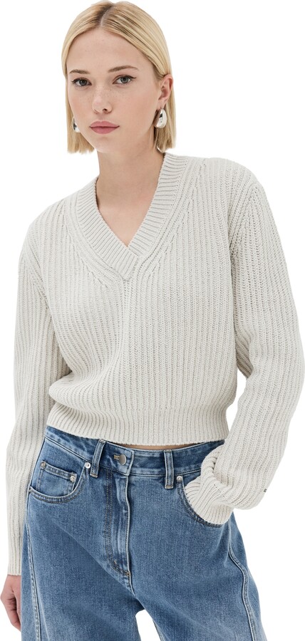 Recto V Neck Cotton Sweater